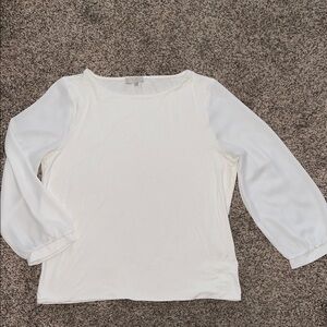 Elegant White Women's Blouse